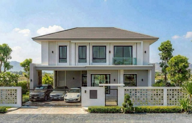 บ้านเดี่ยวหรู 2 ชั้น สไตล์ Modern Luxury เฟอร์นิเจอร์ครบ หางดง